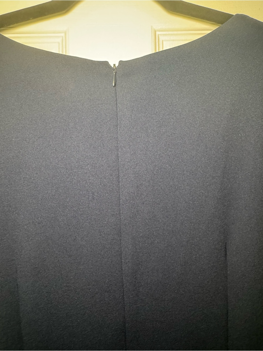 Betsey Johnson NWT Navy Ruffle Hem Shift Dress Size 16 Puff Sleeve - Picture 9 of 11